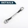 TUCKBOLD Motorcycle Crossbar Portable Handlebar Motorcycle Handlebar Silver Tone with