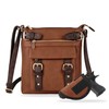 JESSIE & JAMES 2 Toned Belt Concealed Carry Crossbody Bag