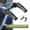 Unbranded Black Saddlebag Lid Lifter Latch Levers For Harley Street