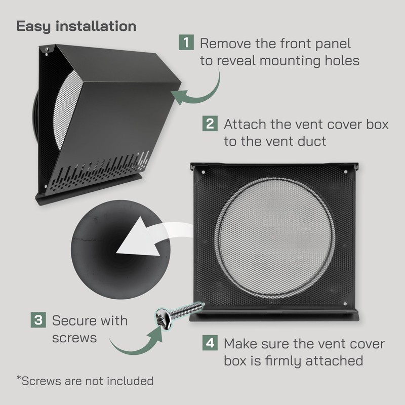 Vent Systems 10" Inch Supply Vent Cover with Rubber Gasket