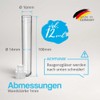 Tuuters Pack of 100 Plastic Test Tubes with Closure Plastic