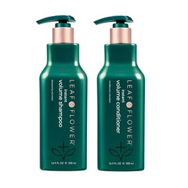Leaf & Flower Instant Volume Shampoo & Conditioner, 16.9 fl oz / 500 ml, Set of 2