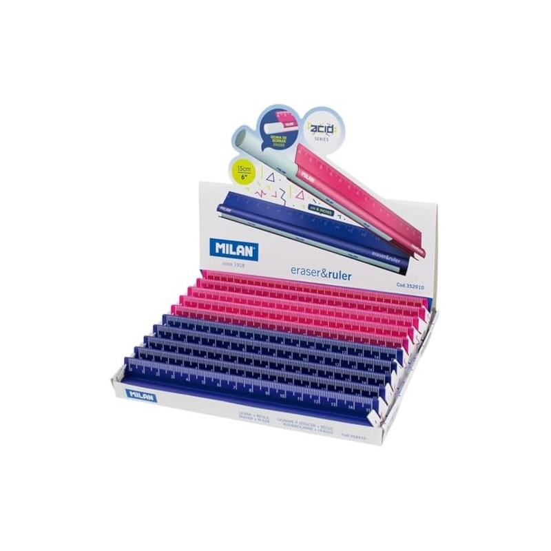 Milan Erasers, White, Small