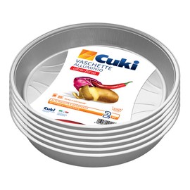 Cuki Aluminium Bowls - Ultra Strength - 10 Servings - Round [TS10G] - 6 Packs of 2 - 280g