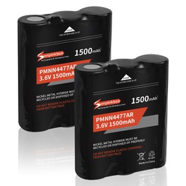 Senpinkboo 2-Pack PMNN4477AR T600 T800 Battery 1500mAh Upgraded for Motorola Talkabout T200 T260 T265 T270 T280 T400 T402 T460 T465 T470 T475 T480 T500 T503 T600 T800 T801 Rechargeable Battery 3.6V