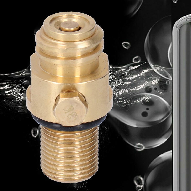 M18x1.5 Thread CO2 Tank Brass Pin Valve Adapter Replacement for