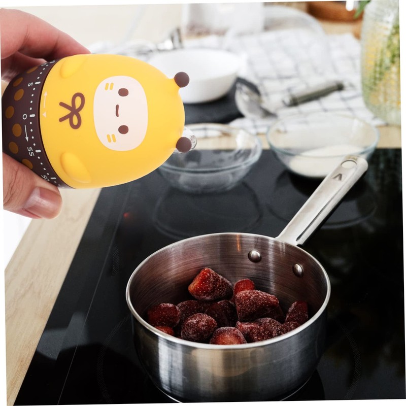 ABOOFAN Mechanical Cooking Timer Cute Cartoon Design Easy to Use