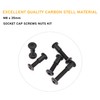 binifiMux 10-Pack Black M8 35mm Countersunk Rivet Socket Cap Connecting