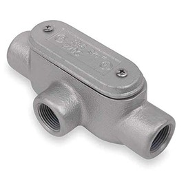 Conduit Outlet Body w/Cover, Iron, T