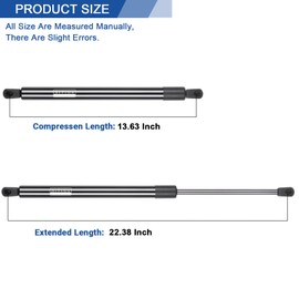 AiYiGu 6339 Front Hood Struts Shocks Lift Supports Gas Spring Compatible with Acura MDX 2007 2008 2009 2010 2011 2012 2013, Pack of 2 PCS, Replaces PM1109 SG226027