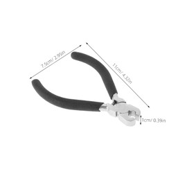 Jewelry Pliers Jewelry Repair Kit Split Ring Pliers Mini Pliers for Jewelry Pliers for Jewelry Making Crafting Pliers Ring Bending Pliers Jewelry Tools High-Carbon Steel Black