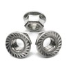 VOOXA Self-Locking Hex Nuts M8 with Flange and Locking Toothing