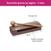 FUZEAU Wood Block DTP 635 Rosa Zwei Ton