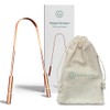 Gutology Tongue Scraper - 100% Pure Copper - Helps Support