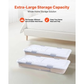 20.1 X 5.9 Inch Underbed Containers Gray Latch Ro Shoes Organizer Lid 39.8 X 20.1 X 5.9 Inch Under Bed Storage with Wheels RoDefault: Default