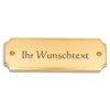 eckig 12,5 x 4,5 cm Brass Engraved Door Sign, Name