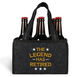 UV STYLISH Legend Retirement Gifts for Men 2025 - The Legend Has Retired Beer Bottle Bag, The Best Funny Gift Leaving Farewell Gifts for Colleagues Men Grandpa Dad Husband Brother Friends