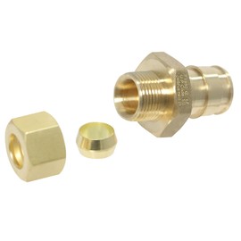 2 Pcs XFITTING Pex A 1/2 Inch x 3/8 OD Straight, Pex A Expansion OD Straight Transition Adapter, 201-4-1=2XX