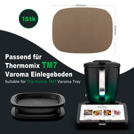 Siegvoll Permanent Baking Mat for Thermomix TM7 Varoma, Reusable Baking Paper, Non-Stick Coating, Heat Resistant, Permanent Baking Film, Accessories for Thermomix TM7