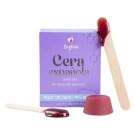 Baykini Cera Española en Pastillas | Frutos Rojos 250 Gr | Ideal Piel Sensible y Rostro | Depilación No Pegajosa | Arraque de Raíz Sin Irritación | Formato Compacto Viajero