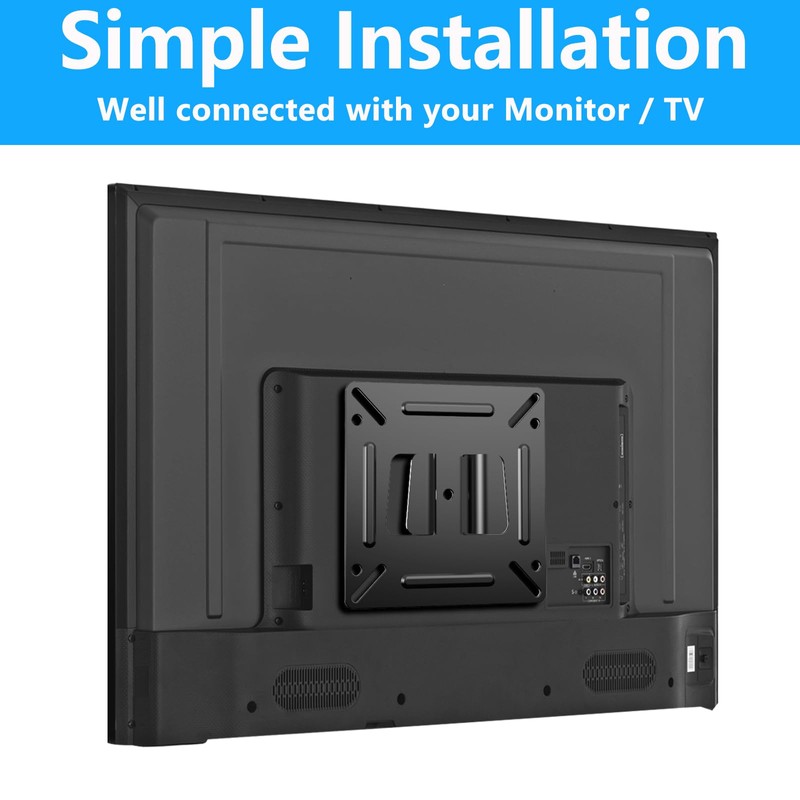 TETVIK Monitor Wall Mount Most 14-24“ TVs Computer Universal Low