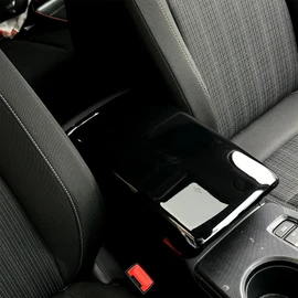 YINGTUU for Honda Civic 11th Gen 2022 2023 2024 2025 Accessories Car Interior Center Console Armrest Box Protector Cover Glossy Black