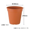 Appleware Pot, Planter, Plastic Pot, Rosé Pot, Type 300, Brown,