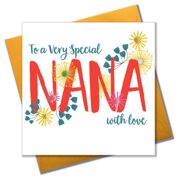 "Pom Pom"to a Very Special Nana, with Love" Greeting Card", POM029
