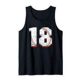 Baseball Player 18th Birthday Catcher Ball Born On 2002 Gift Tank Top