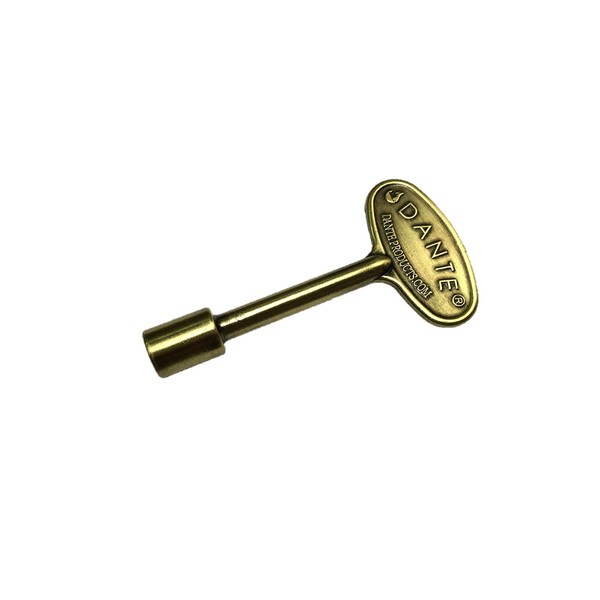 Dante Products 3" Universal Gas Valve Key, Antique Brass