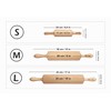 Children's Rolling Pin Thistles for Homemade Pastries Engraved Embossed Rolling
