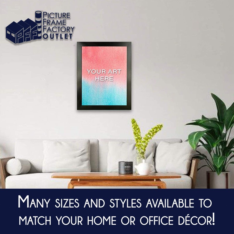 Picture Frame Factory Outlet 20x28 Frame For Puzzle Flat Black