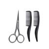 Unbranded Small Mini Travel Mustache Eyebrow Beard Travel Pocket Comb & Scissors Grooming