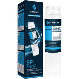 SpiroPure SP-BH740 NSF Certified Refrigerator Water Filter Replacement for Ultra Clarity, BORPLFTR10, 644845, REPLFLTR10, 9000194412, 740570, 00740560, 00740570, 9000077104 (1 Pack)