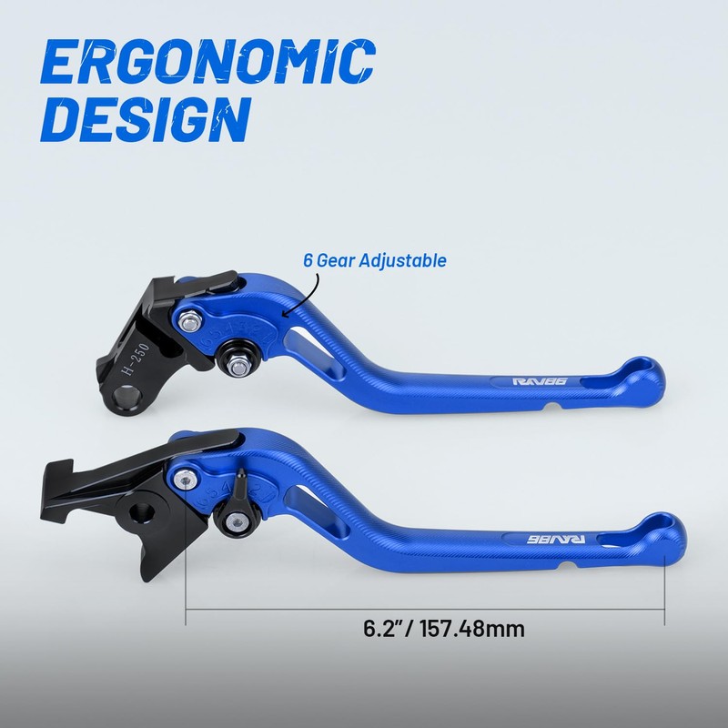 RKV86 Motorcycle 3D Brake Clutch Levers Aluminum CNC for Honda