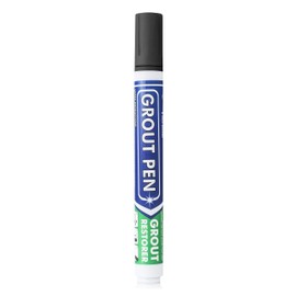 Grout Pen Dark Grey Tile Paint Marker: Waterproof Tile Grout Colorant and Sealer Pen - Dark Grey, Narrow 5mm Tip (7mL)
