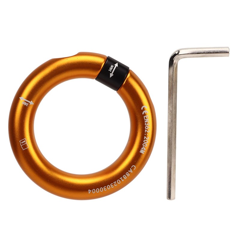 Detachable 12mm Opening Rappel Ring - Climbing Connector Belay for