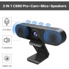 EMEET 3 in 1 Webcam - 1080P Webcam with Microphone
