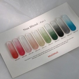 Moi Moi Noir Blend 2 Color Grenade Gradient, 1 piece, 2g, MIA-J10 / 모이모이 누아블렌드2 컬러 그라네일 그라데이션, 1개, 2g, MIA-J10
