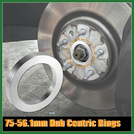 Motoforti 4pcs OD 75mm to ID 56.1mm Aluminum Alloy Car Hub Centric Rings Wheel Bore Center Spacer Long-Lasting