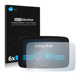 Savvies Screen Protectors for TomTom GO 520 / GO 5200 Ultra Transparent Pack of 6