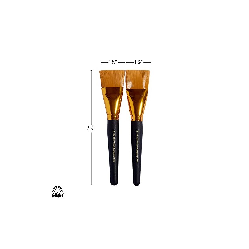 Plaid Enterprises, Inc. 50557E Plaid Taklon - Pinceles Planos, Dorado,