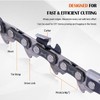 CUTWIN 18 Inch Chainsaw Chain Kit,3/8" LP Pitch 0.050" Gauge