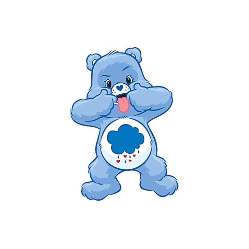 SSND Grumpy Bear Funny Face- Vinyl Decal Sticker - 5.5