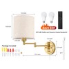 GOODATE Plug in Wall Sconces with Remote Control, Dimming &