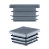 EMFA Lamellar Plugs for Square Tubes 40 x 40 mm