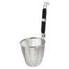 Colador De Acero Inoxidable Con Mango Negro Cesta De Malla