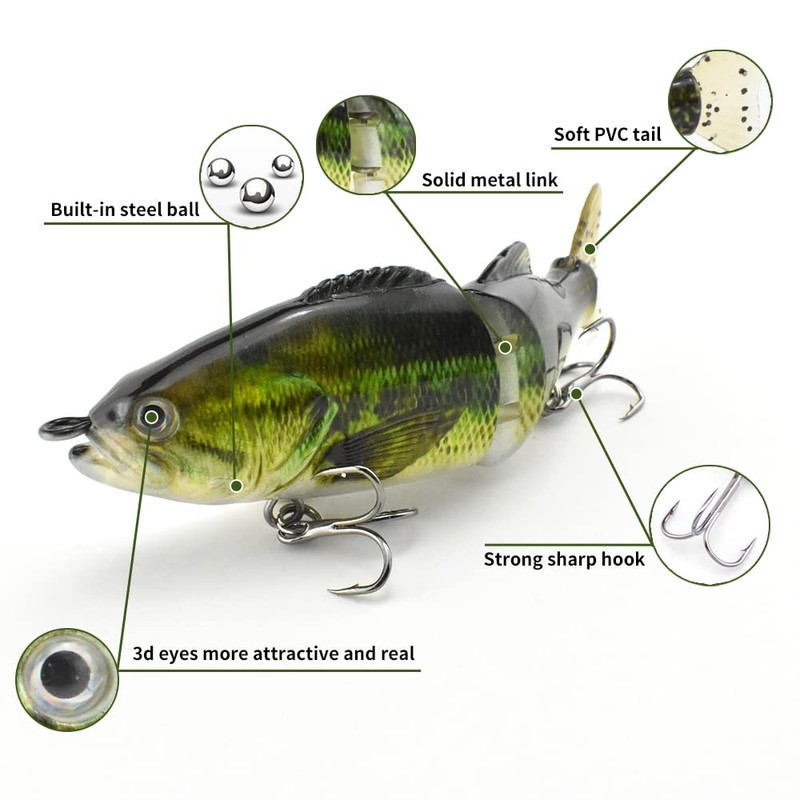ods lure Glide Bait with PVC Tail Sinking Fishing Tackle