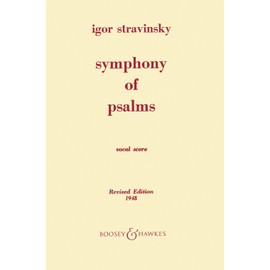 Symphony of Psalms: mixed choir (SATB) and orchestra. Réduction pour piano.