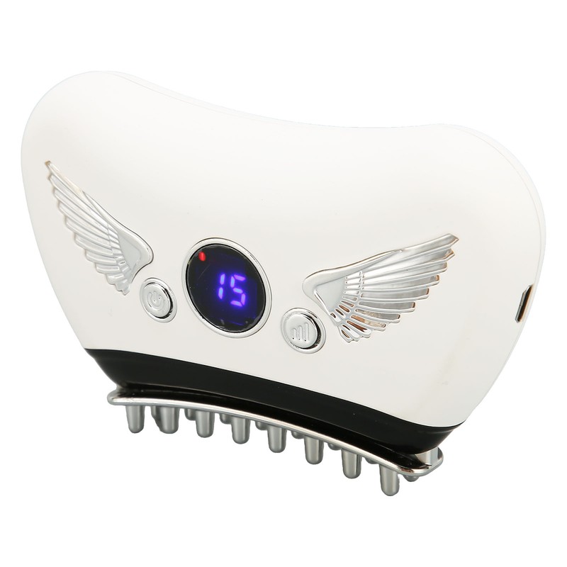 Electric Meridian Massage Brush 16 Gears Hot Compress Microcurrent Body